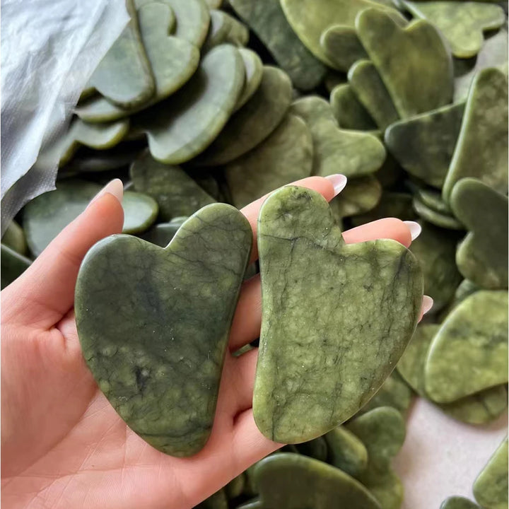 Natural Jade Guasha Scraper Face Massage Skincare Skin Scraping Gua Sha Scraper Face Beauty Body Slim anti Wrinkles Massager