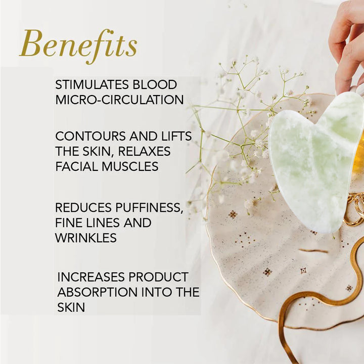 Natural Jade Guasha Scraper Face Massage Skincare Skin Scraping Gua Sha Scraper Face Beauty Body Slim anti Wrinkles Massager